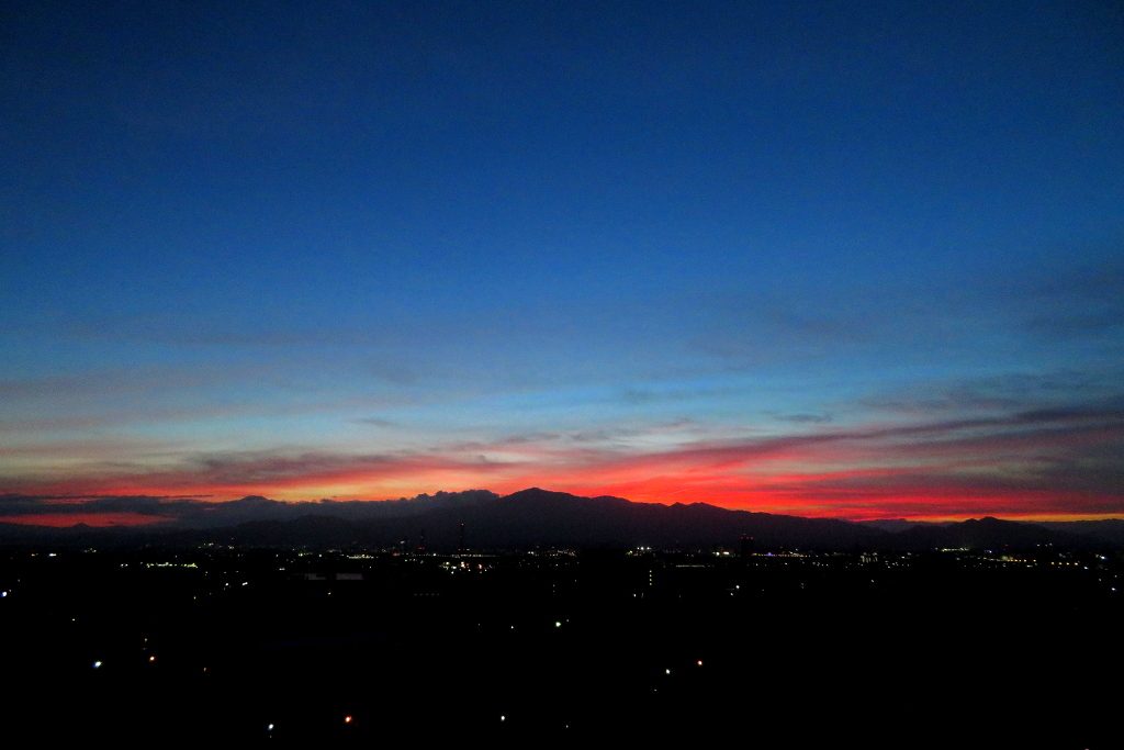 10階展望室からの夕景写真